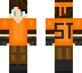 orange shirt boy