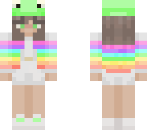 rainbow frog girl
