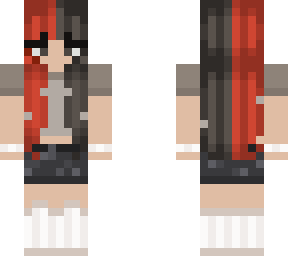 red and black hair girl