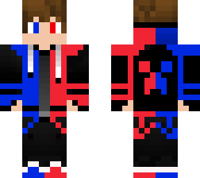 red and blue