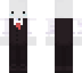 white axolotl with fancy suit