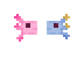 ~*~pink and blue axolotl~*~