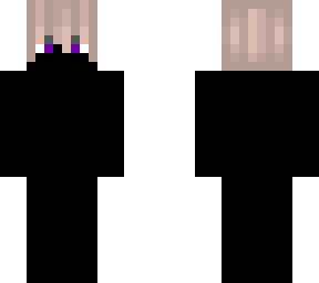 blonde hair with dark purple eyes