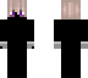 blonde hair with dark purple eyes with eye bags and gloves