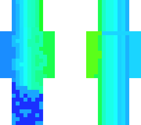 blue and green skin
