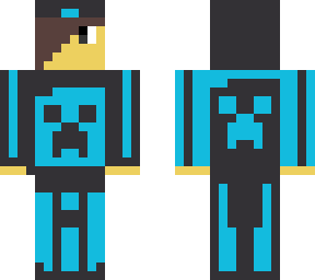 blue and grey creeper boy