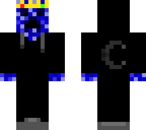 blue creeper skin with hoodie