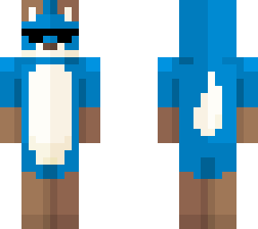 blue glasses fox