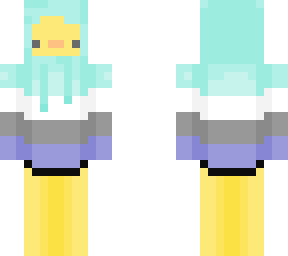 cute duck in blue sweater