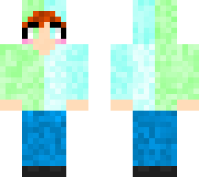 cute green and blue hoodie dude