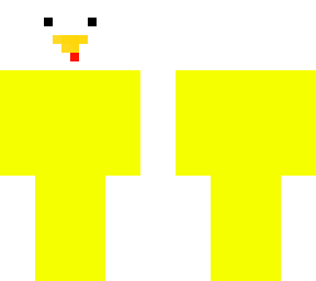 duck wearing a chicken head