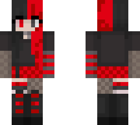 girl red and black