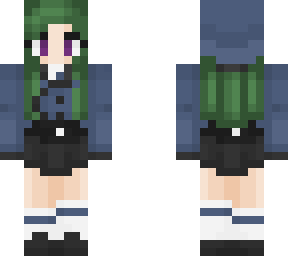 green haired girl