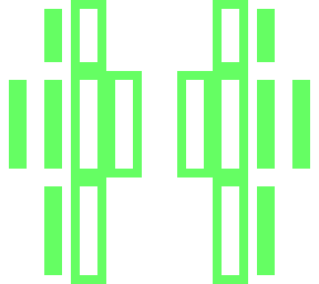 half and half light green