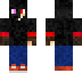 half-ender boy in hoodie