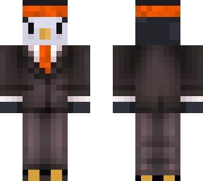 orange penguin suit