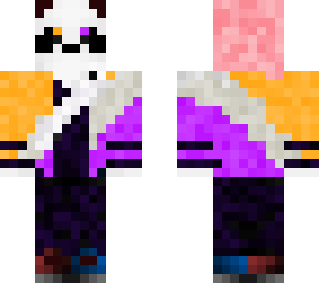 orange purple panda