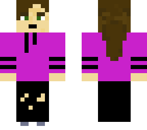 pink & black hoodie