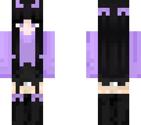 purple demon girl