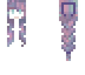 purple plait hair base (girl)