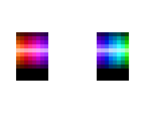 rainbow glowing shirt