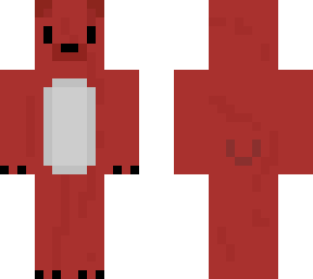 red bear with detail