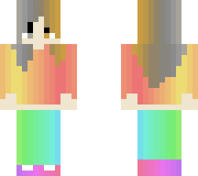 silver/gold ranbow girl