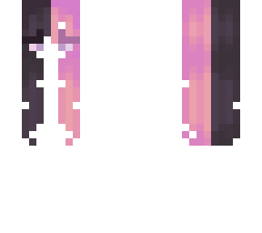 .:. pink/black split hair - f .:.