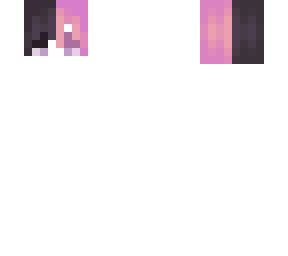 .:. pink/black split hair - m .:.