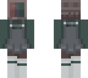 ~dark green tv head~