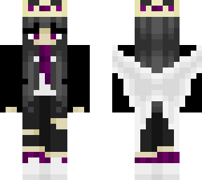 black haired girl with wings and a crown (reupload)
