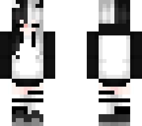 black n white female demon