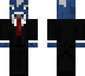 blue skin with cow in a suit. edited by maxcarmona12
