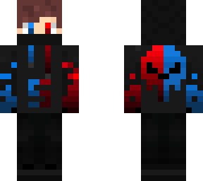 boy with half water and half lava