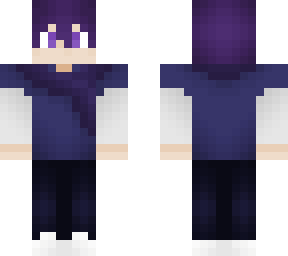 boy with purple hair