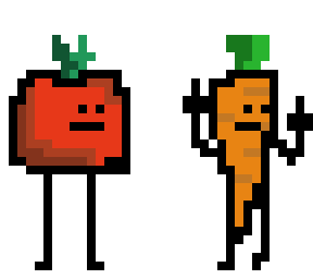 carrot and tomato skin