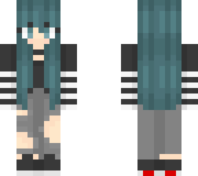 dark-clothed girl