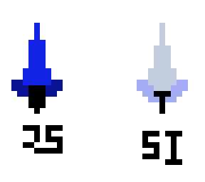 diamond and iron sword with sharp