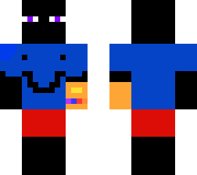 ender man with infinity gauntlet and clothes no.2