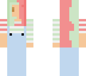 girl in overalls
