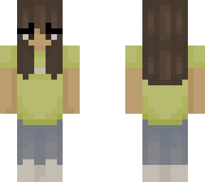 girl skin brown hair