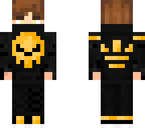 gold skull hoodie -effect-
