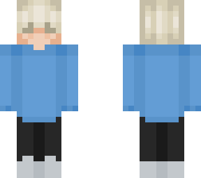light blue sweater