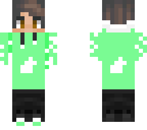 mint and white flame hoodie
