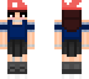 mushroom girl long hair