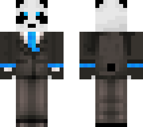 panda in a suit
