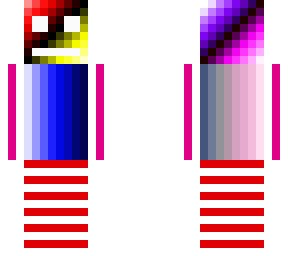 pixel head to simple legs