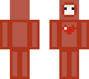 red and a heart pajamas