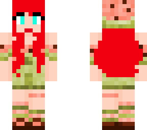 red haired watermelon girl