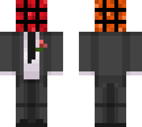rubix cube in a suit
